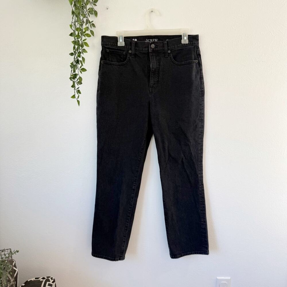 J. Crew Classic Straight Jean in Washed Black Sz 28 - Picture 2 of 5